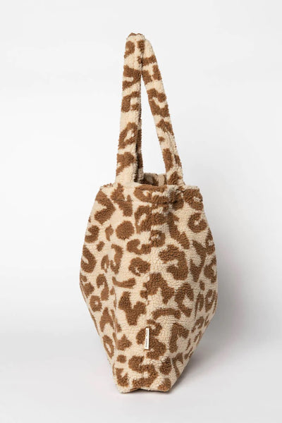 STUDIO NOOS LEOPARD MOM BAG ECRU