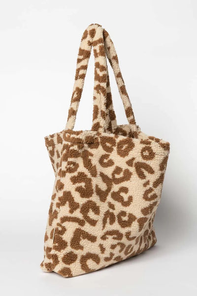 STUDIO NOOS LEOPARD MOM BAG ECRU