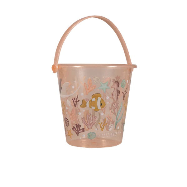 LITTLE DUTCH SEA SHELL BUCKET OCEAN DREAMS PINK