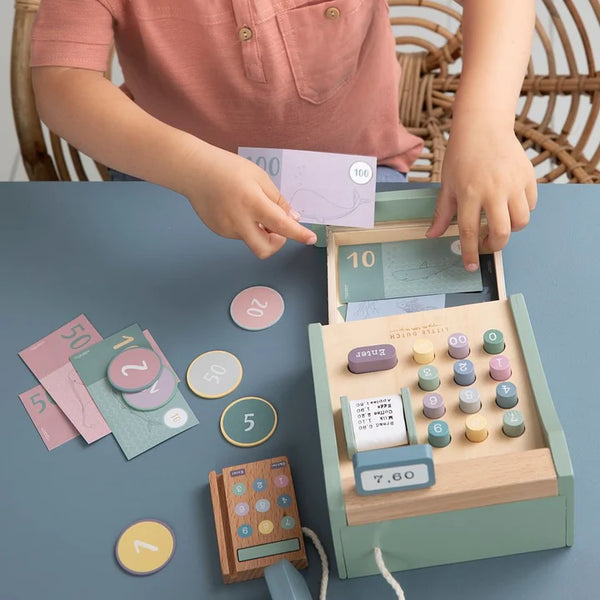 LITTLE DUTCH WOODEN CASH REGISTER I