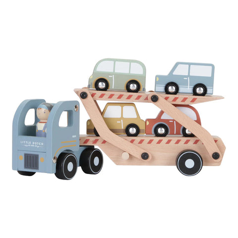 LITTLE DUTCH WOODEN TRANSPORTER TRUCK