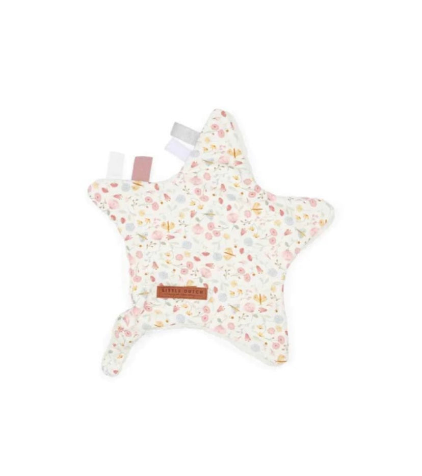 LITTLE DUTCH CUDDLE CLOTH STAR - FLOWERS & BUTTERFLIES