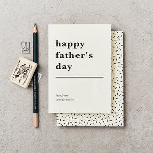 KATIE LEAMON ‘FATHERS DAY FAVOURITE’ GREETINGS CARD