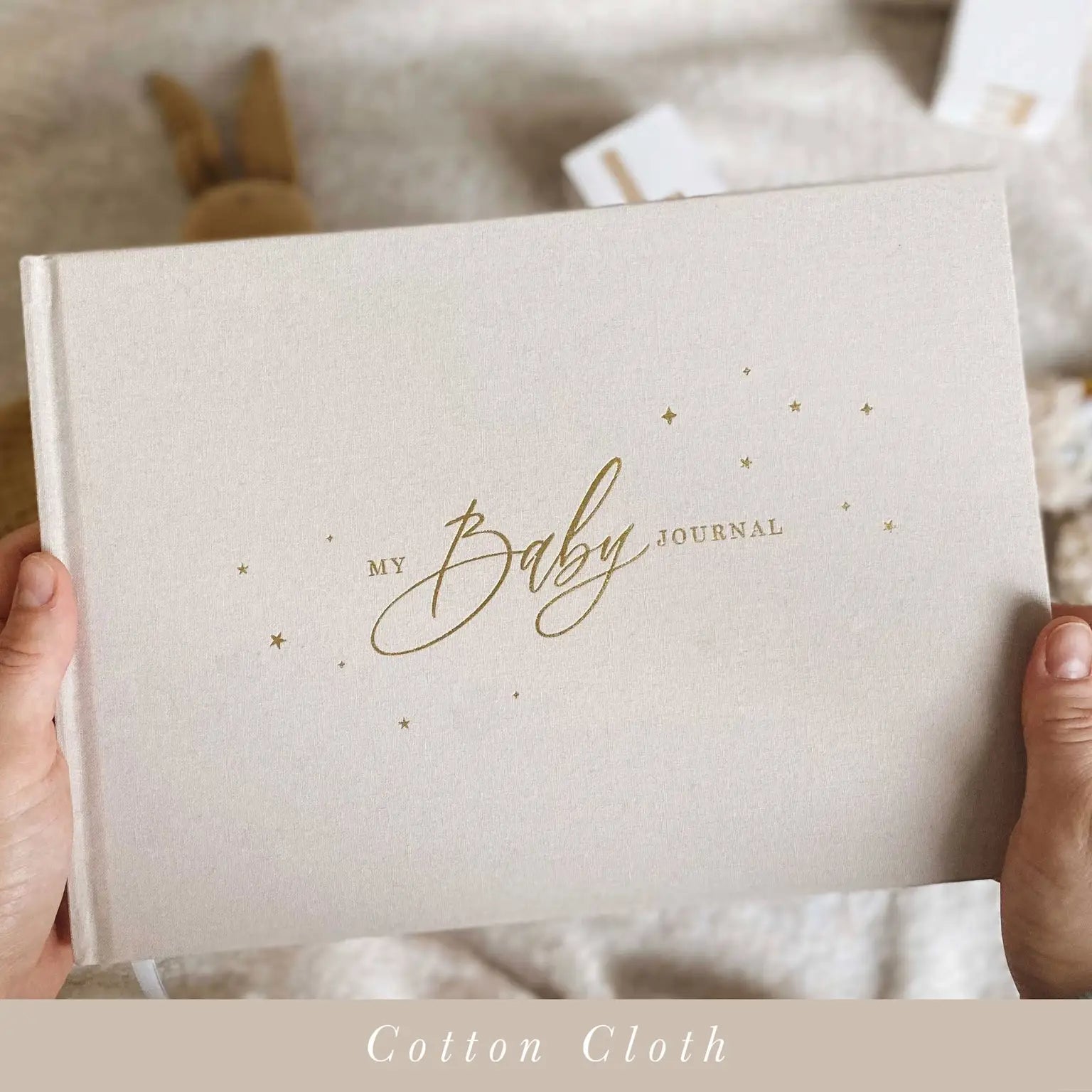 BLUSH AND GOLD MY BABY JOURNAL (IVORY)