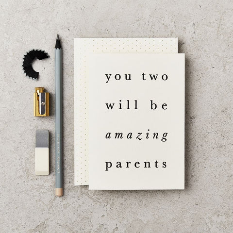 KATIE LEAMON ‘AMAZING PARENTS’ GREETINGS CARD