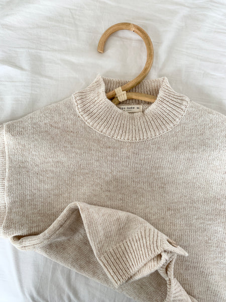 ANNGO KNITTED BABY ROMPER