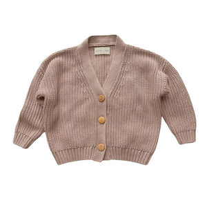 HUNTER AND ROSE CARDIGAN HAZELNUT