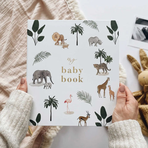 BLUSH AND GOLD MY BABY BOOK (JUNGLE)